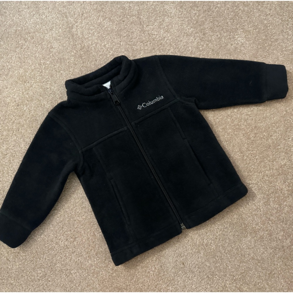 Columbia Baby, Black Fleece jacket size 6-12 months